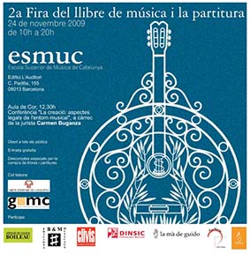 Feria del libro de música en la ESMUC