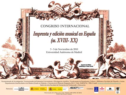 Congreso sobre edición musical en España