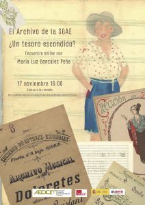 cartel actividad charla archivo sgae