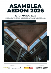 Cartel asamblea AEDOM 2026