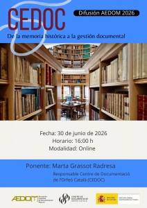 Cartel actividad de difusión cedoc